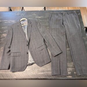 Bonobos Charcoal Gray Striped Suit Set